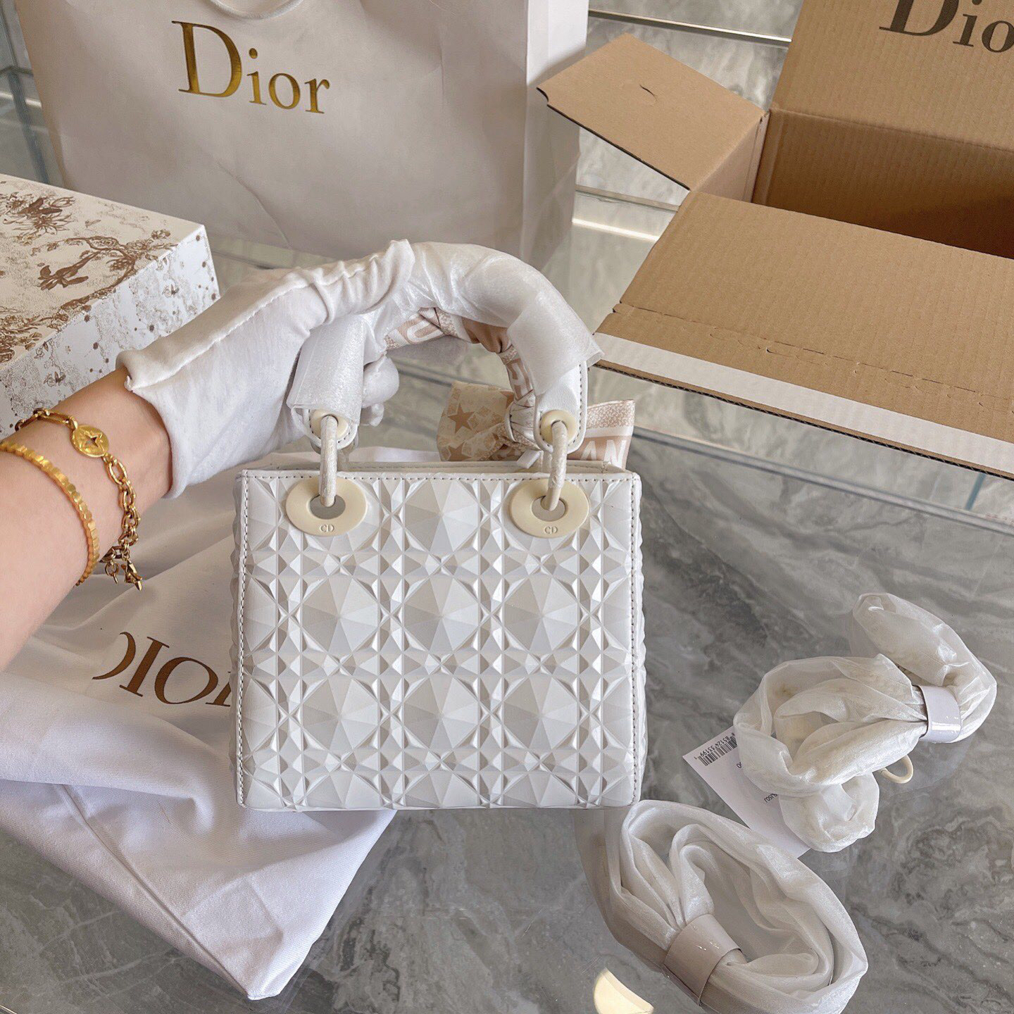 Dior Lady 2022SS Women Shoulder Bags 17cm