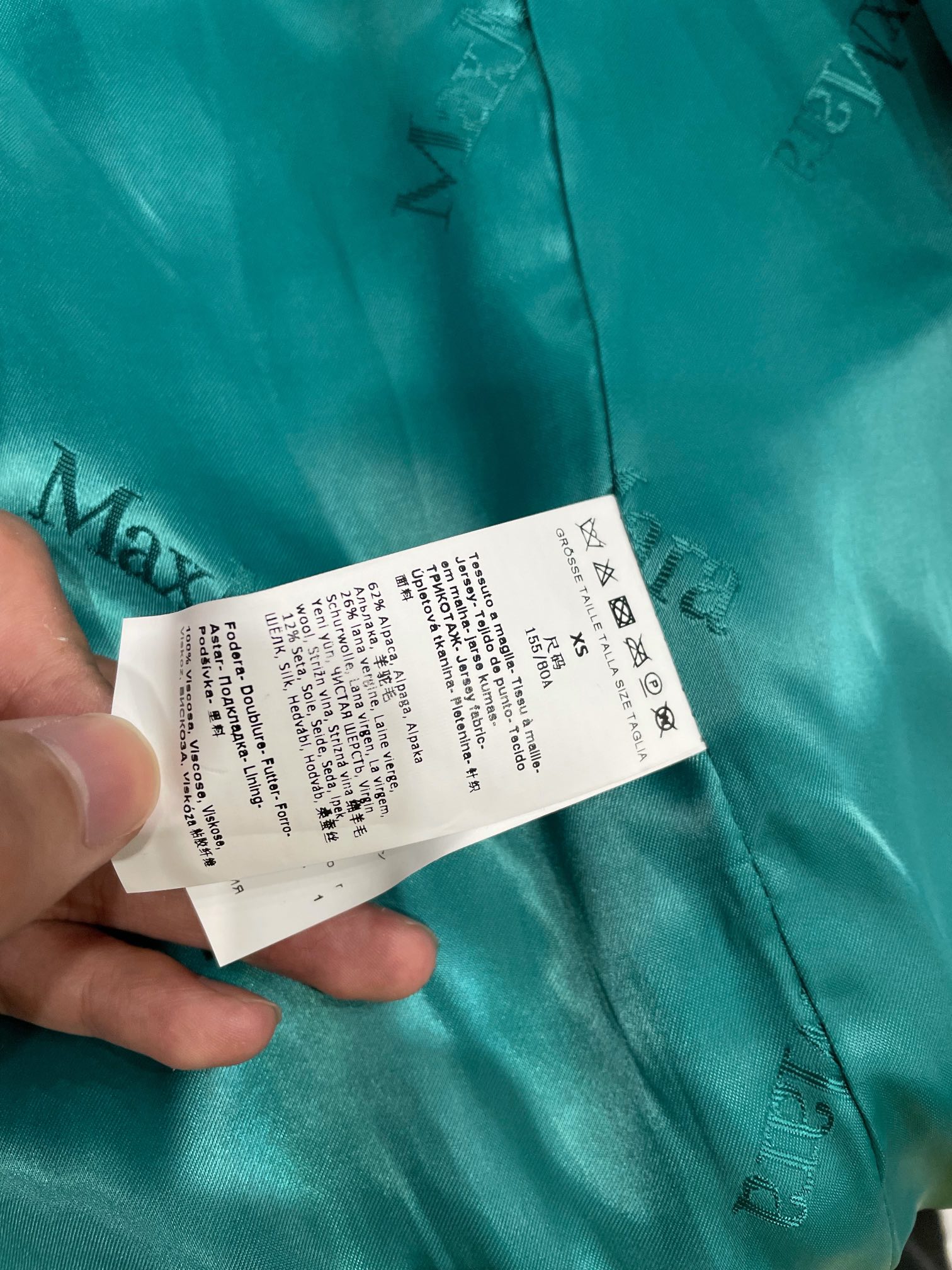 Max Mara Teddy fur long coat Size XS-M