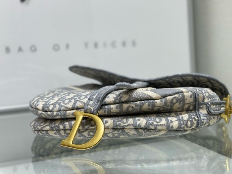 Dior Saddle Oblique Women Shoulder Bags Size 25.5*20*6.5cm