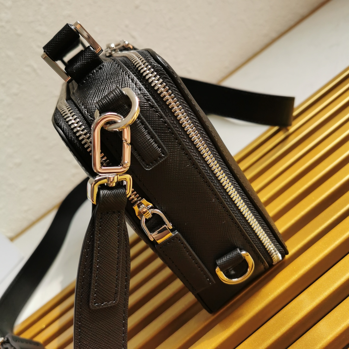 Prada 2VH069 Brique Leather Mens Shoulder Bags Size 22*16*6cm