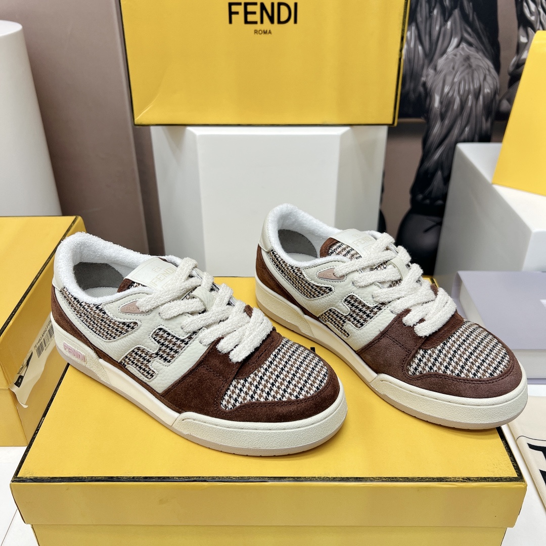 Fendi Match Low Top Sneaker Size 35-45  4-Color