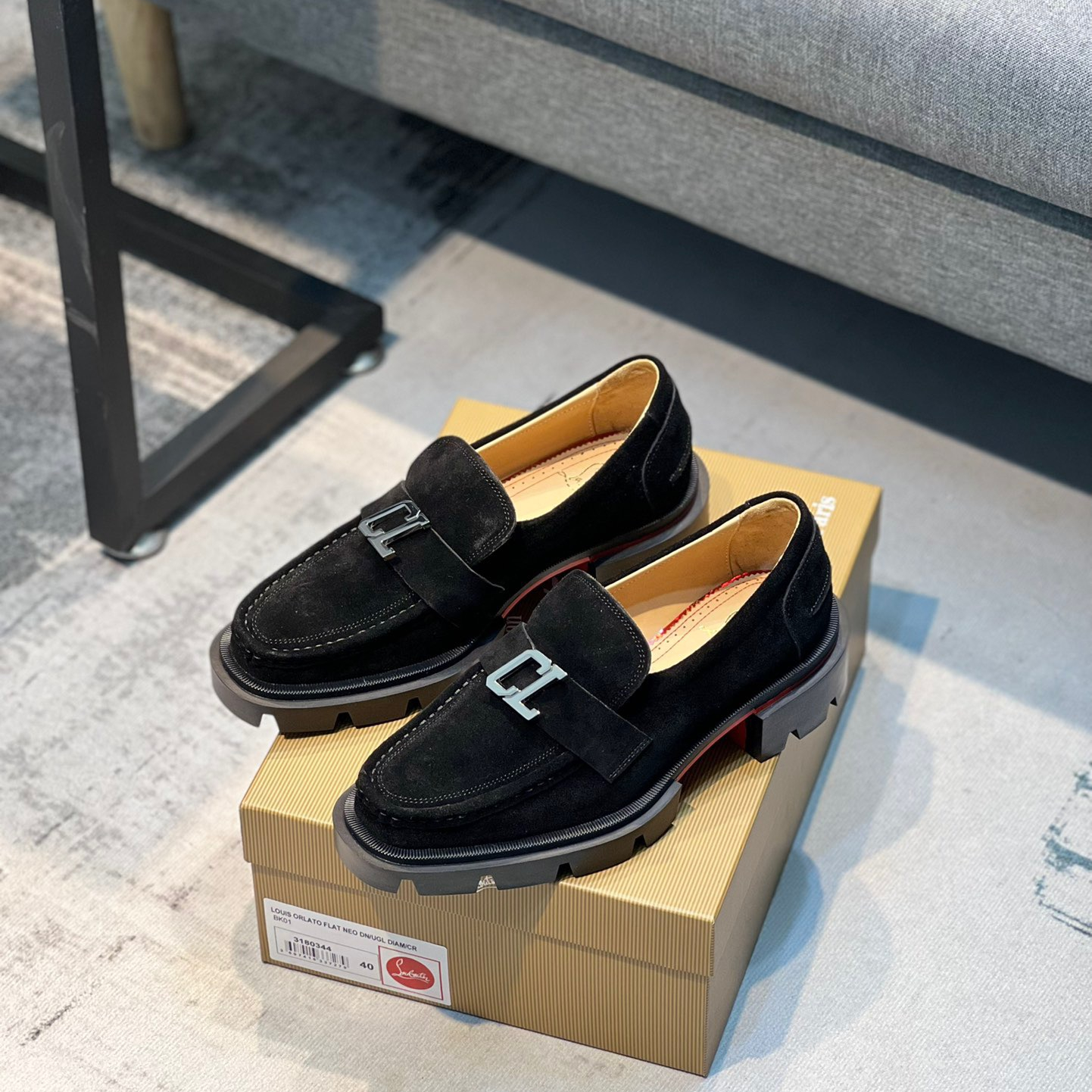 Christian Louboutin CL Moc Dune Loafers Size 39-45 3-Color
