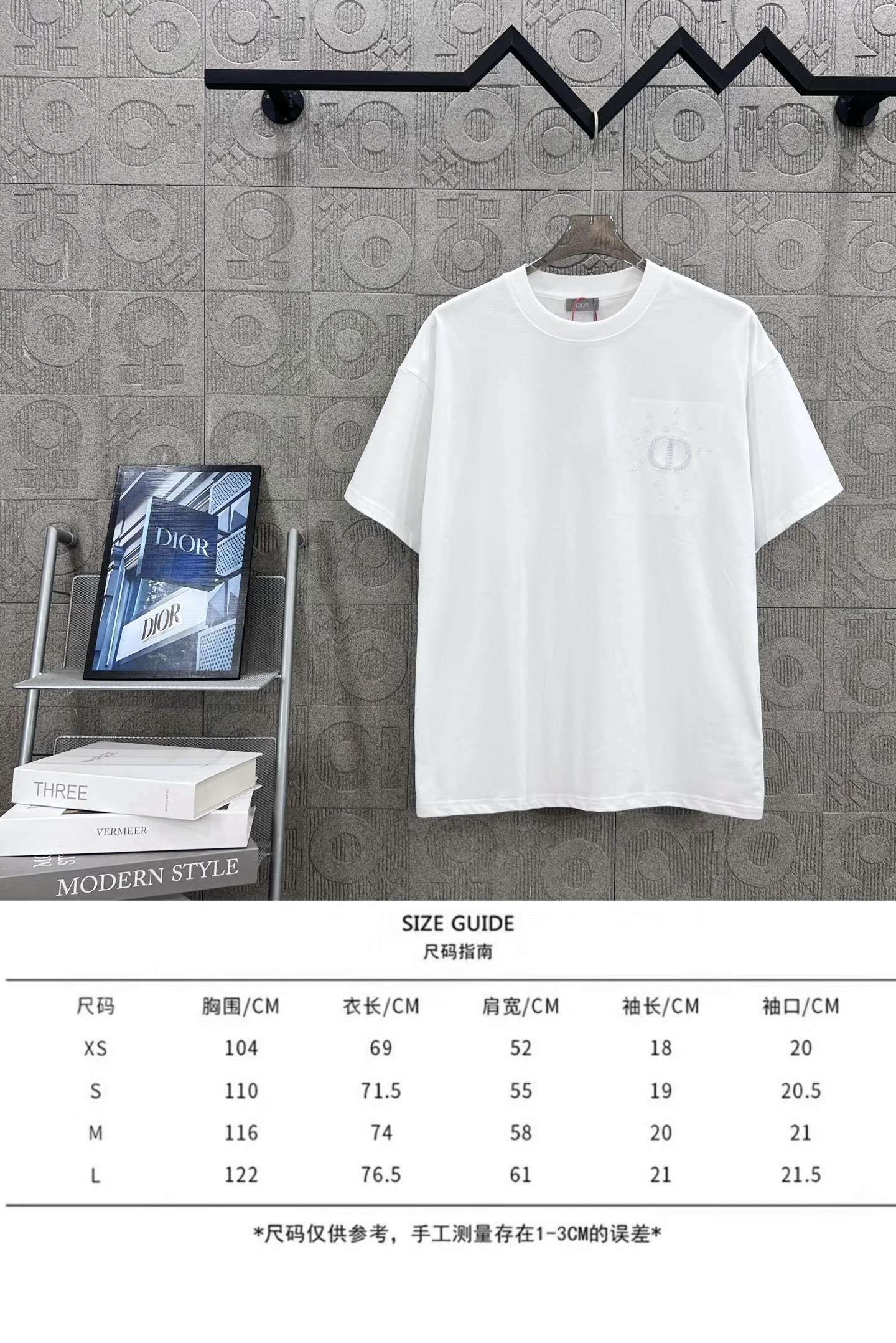 Dior T Shirt  Embroider Logo Size XS-L