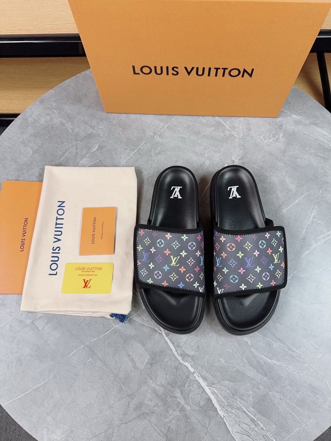 Louis Vuitton Pool Pillow Flat Comfort Slippers Size 36-46