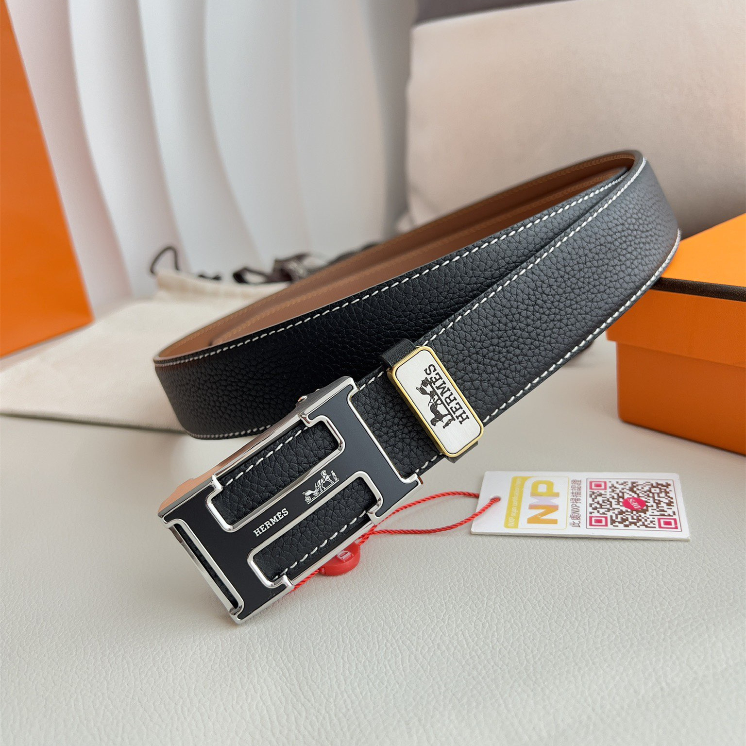 Hermes Mens Belt Width 3.5cm