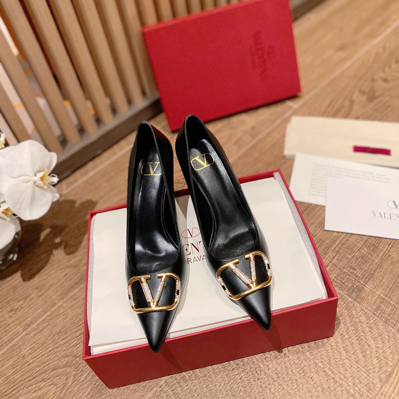 Valentino Vlogo Signature Slingback Pumps Size 35-41 4-Color