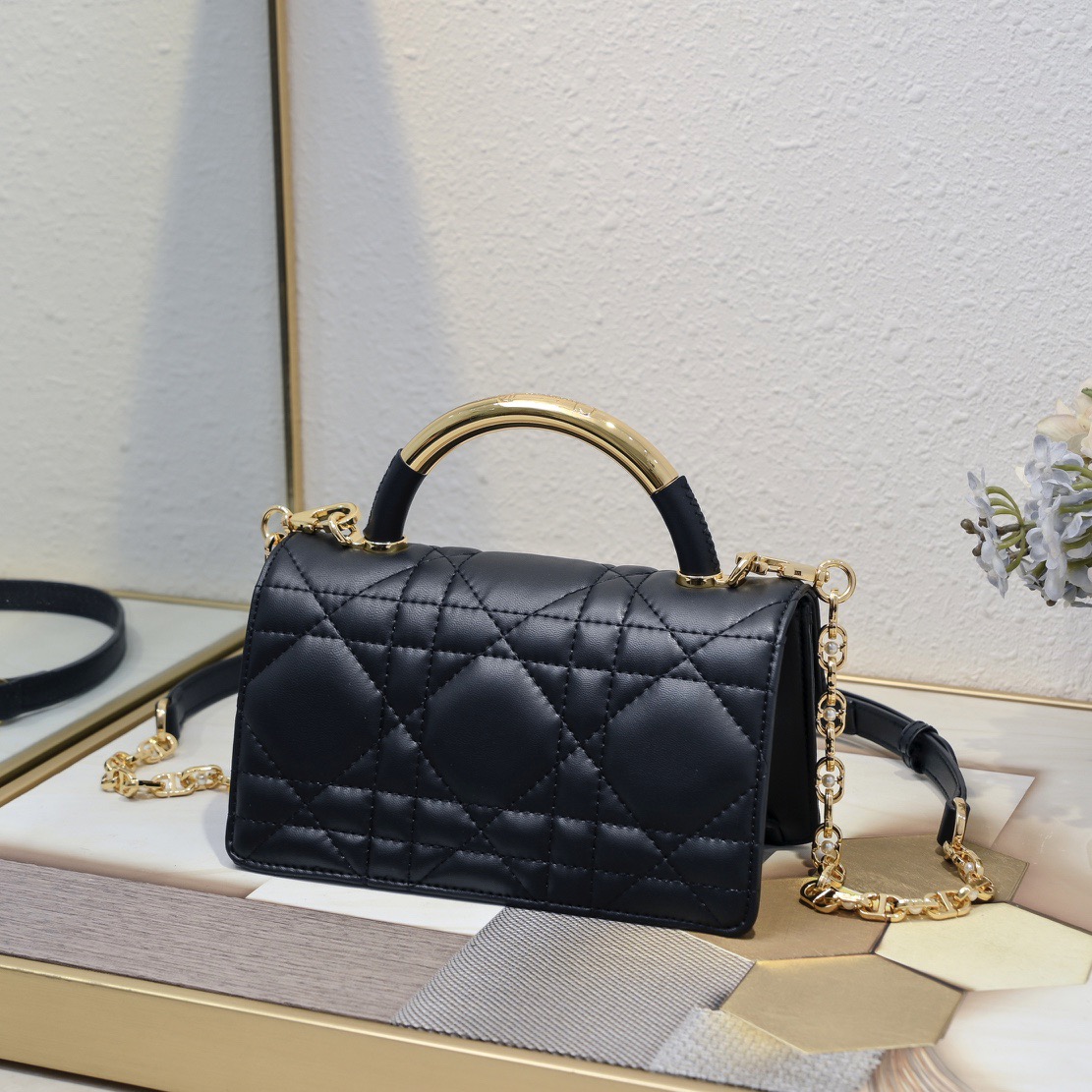 Dior Mini Dior Ange Women Shoulder Bags 20*12*5cm