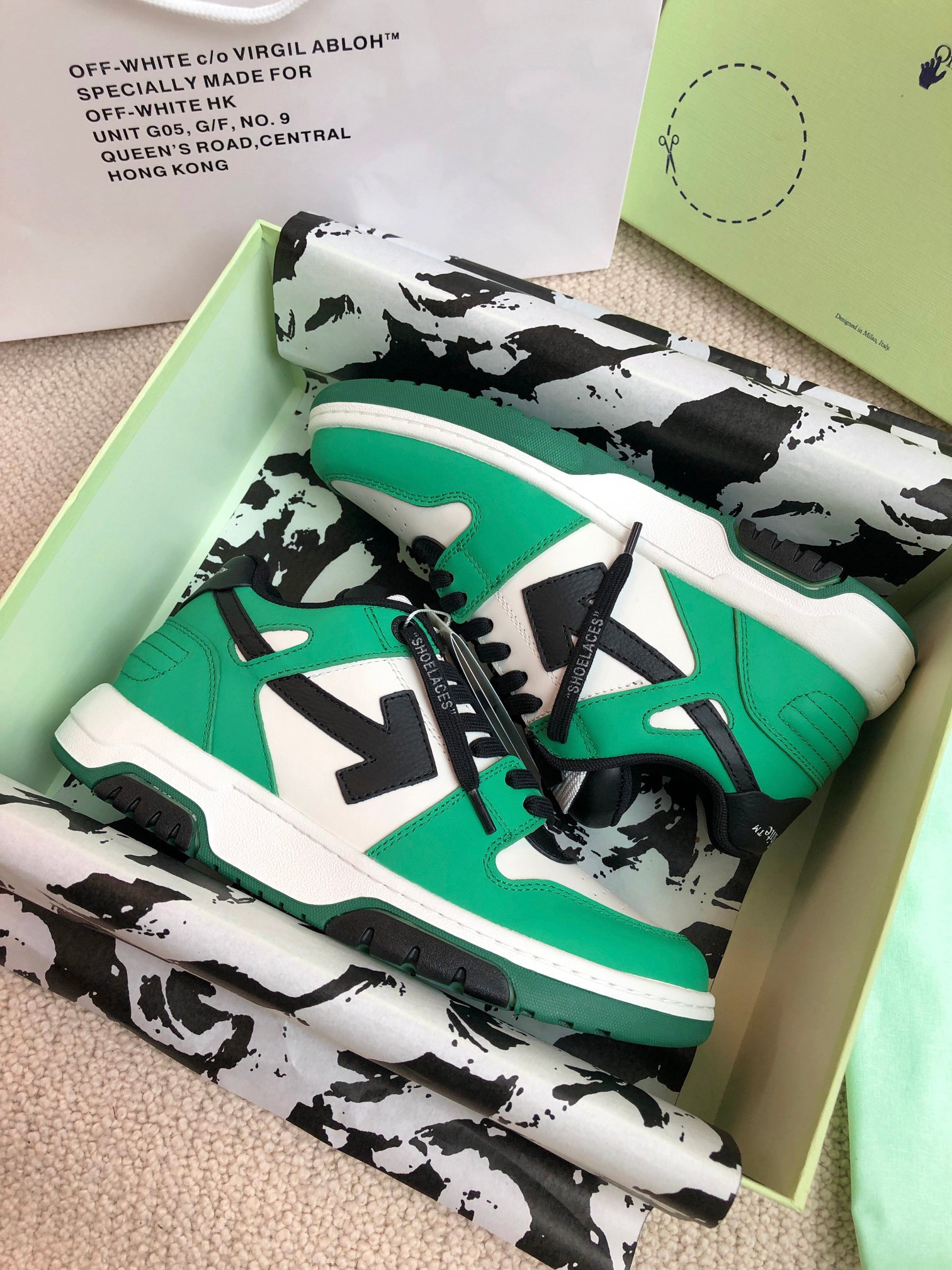 OFF White Out of Office Calf Leather Sneaker Size 36-45