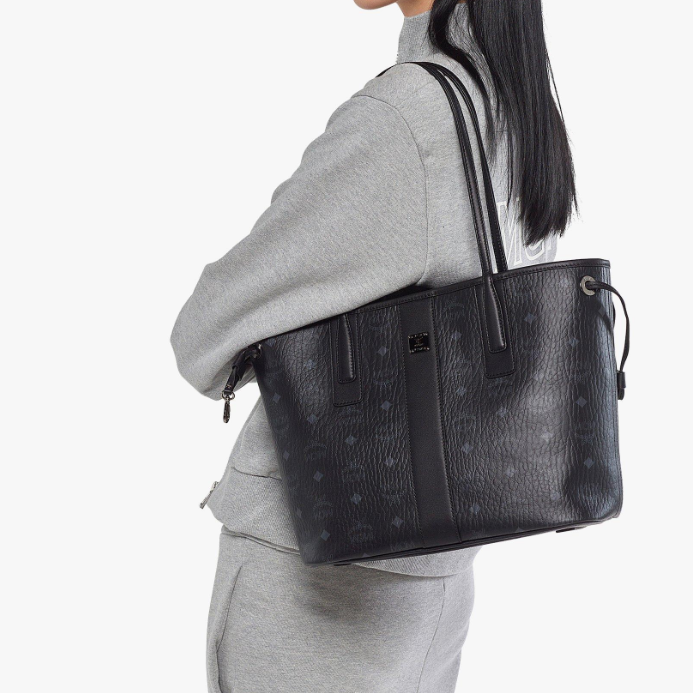 MCM Reversible Liz Shopper in Visetos Shopping Bags 37*31*25cm