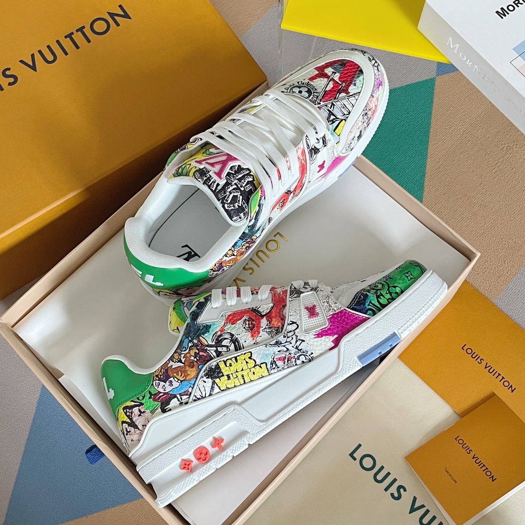 Louis Vuitton 2024New LV Trainer Sneaker Size 36-46