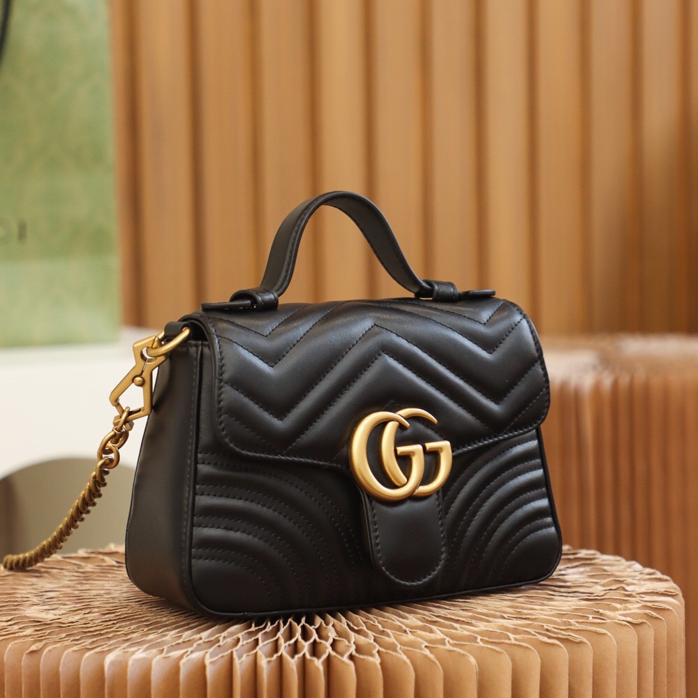 Gucci GG Marmont Top Handle Bags Women Shoulder Bags Size 21*15.5*8cm