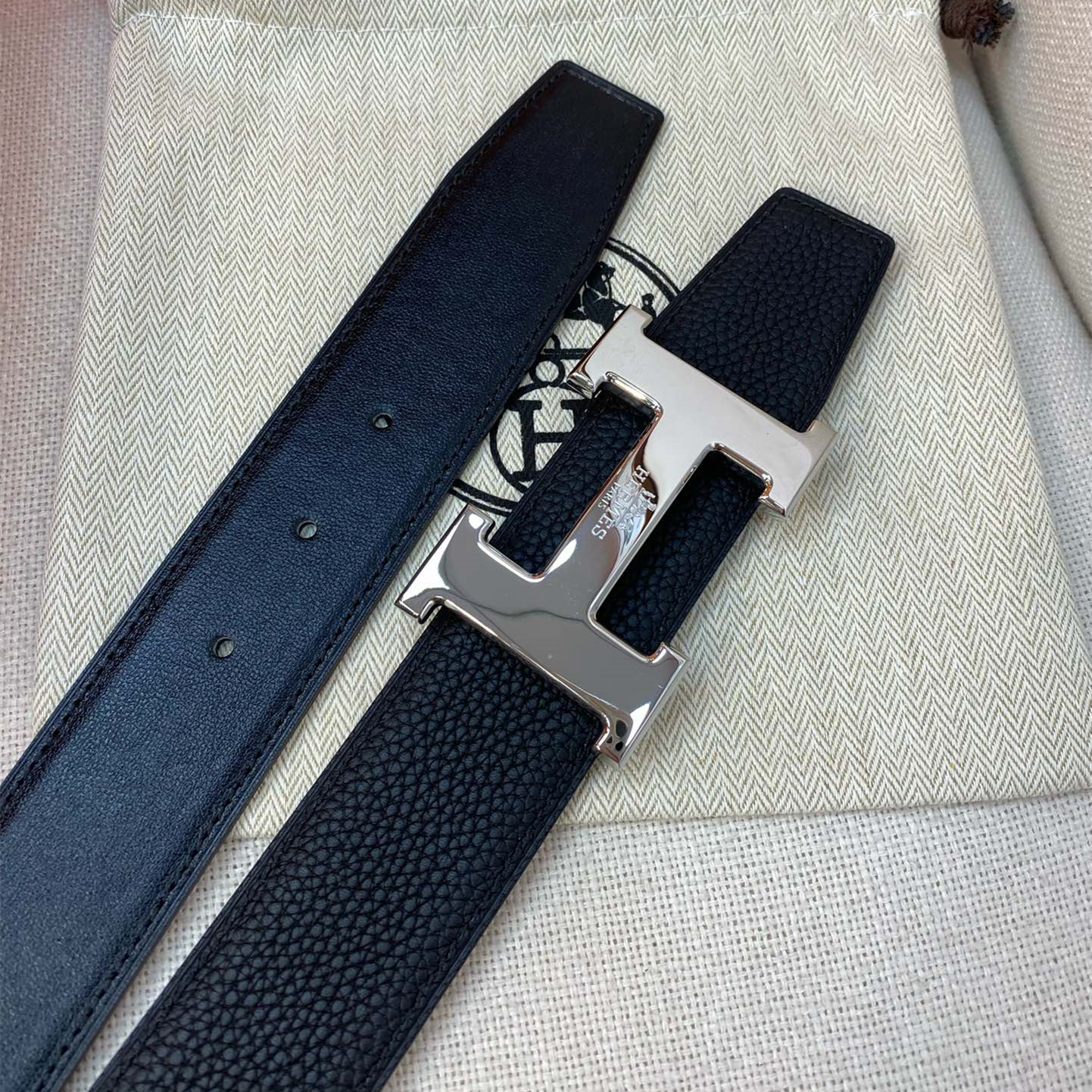 Hermes Mens Belt Width 3.8cm