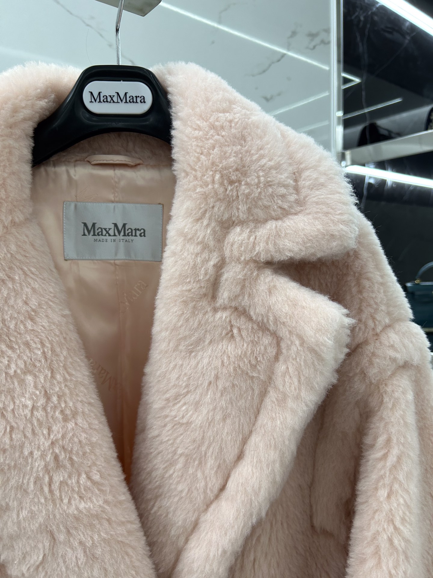 Max Mara Teddy fur long coat Size XS-M