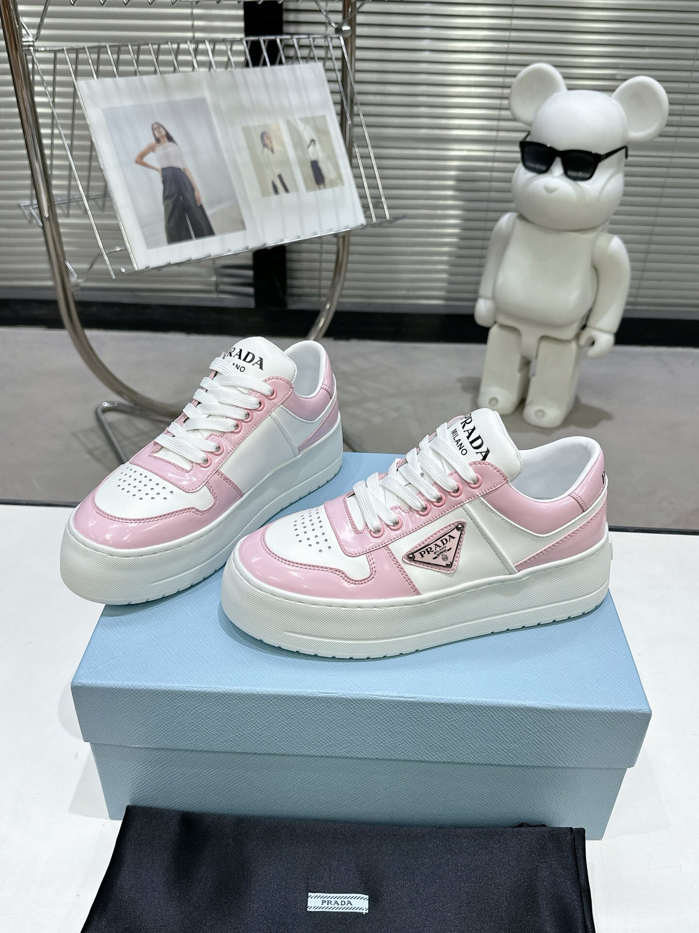 Prada 2024 New Downtown Bold leather Sneaker Size 36-41