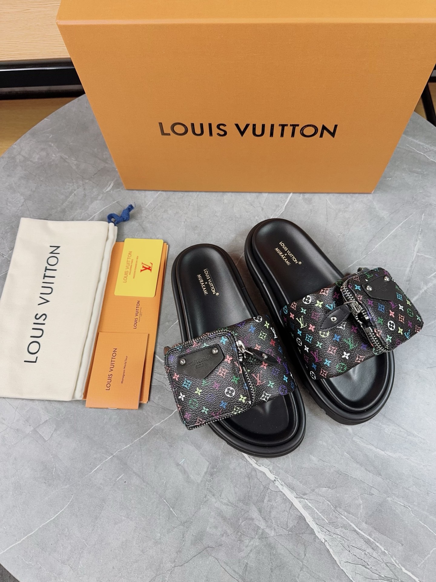Louis Vuitton Pool Pillow Flat Comfort Slippers Size 36-46