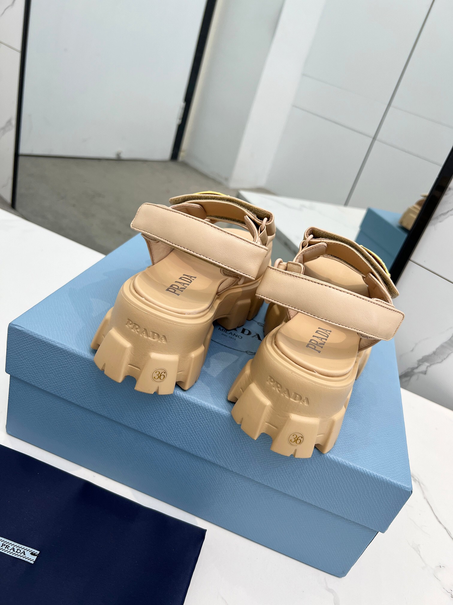 Prada 2024 New Monolith sandals Size 36-41