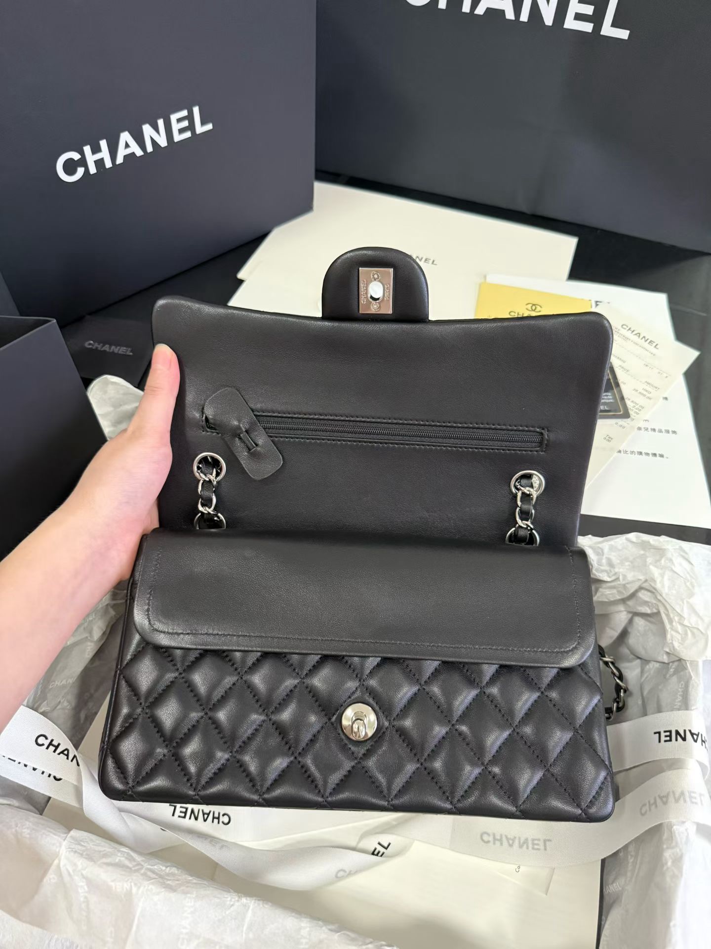 Chanel CF1112 Shoulder Bags Sheepskin 25cm