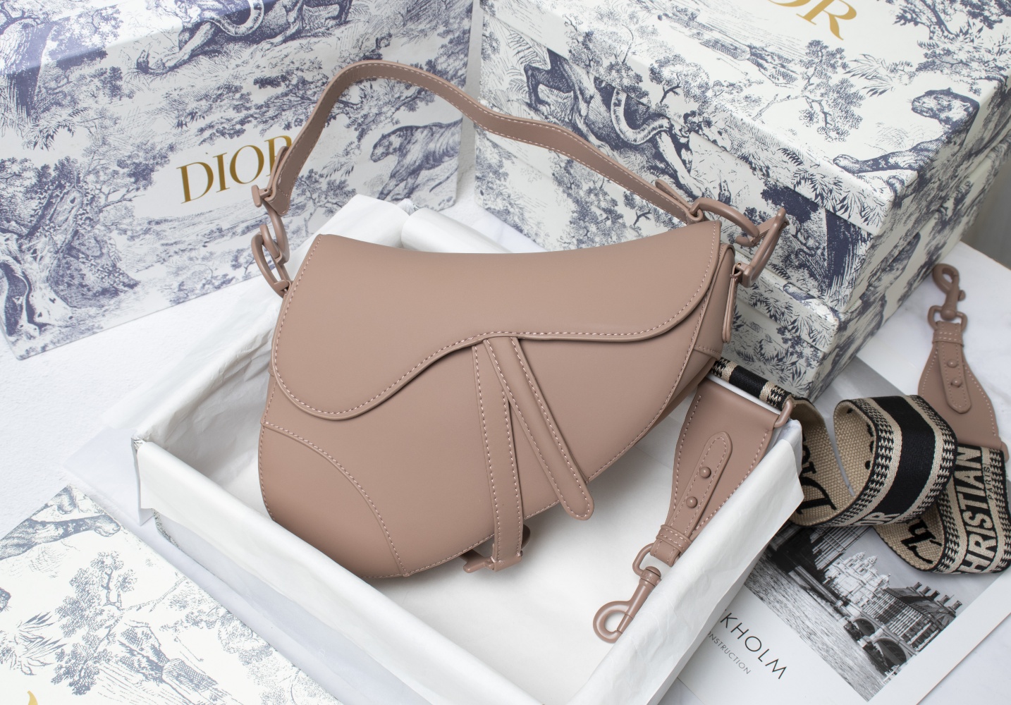 Dior Saddle Women Shoulder Bags 25.5*20*6.5cm