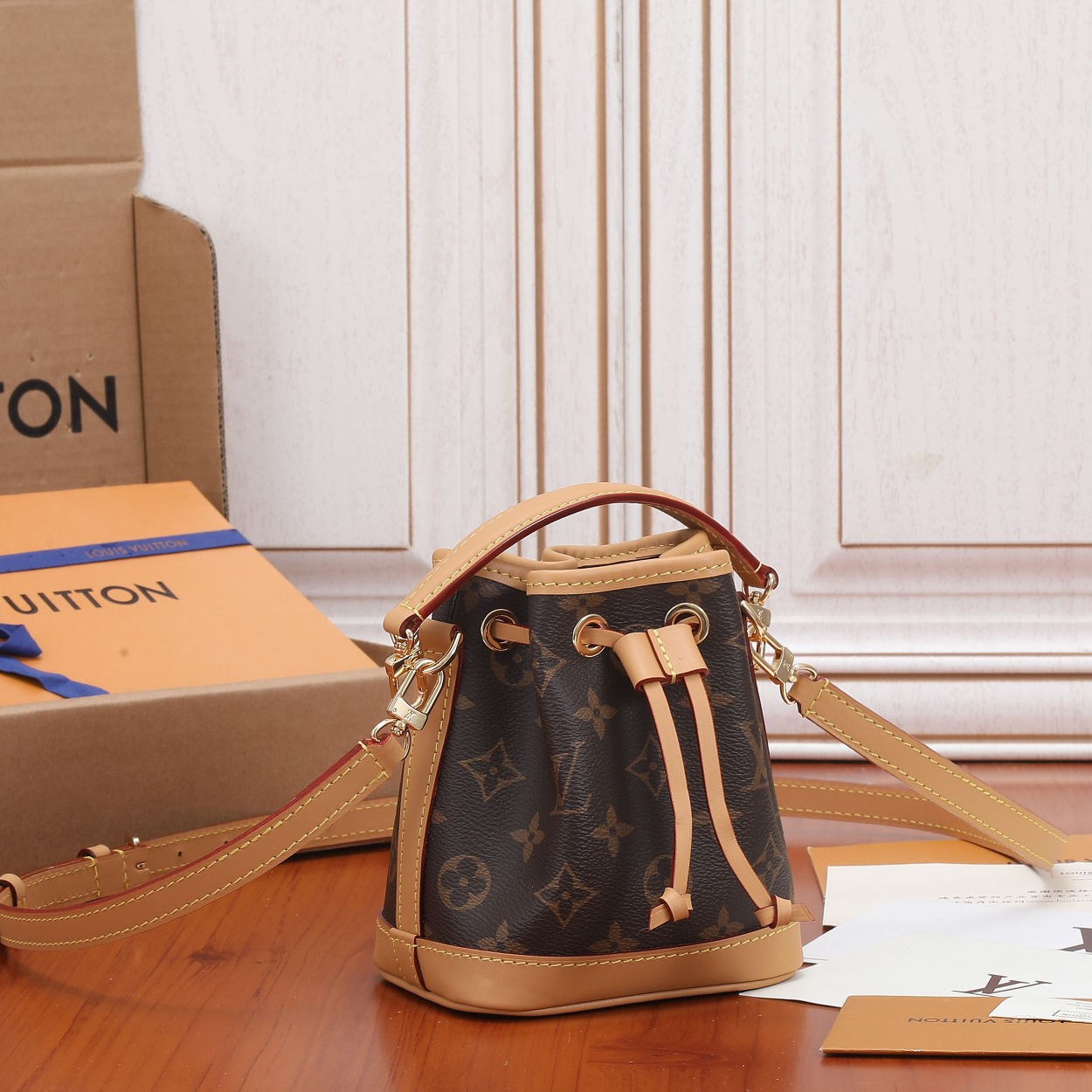 Louis Vuitton M46099 Bagatelle Women Shoulder Bags Size 22*14*9cm