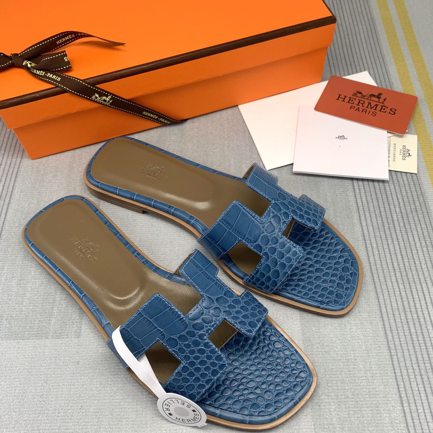 Hermes Oran Slippers Size 35-41 12-Color