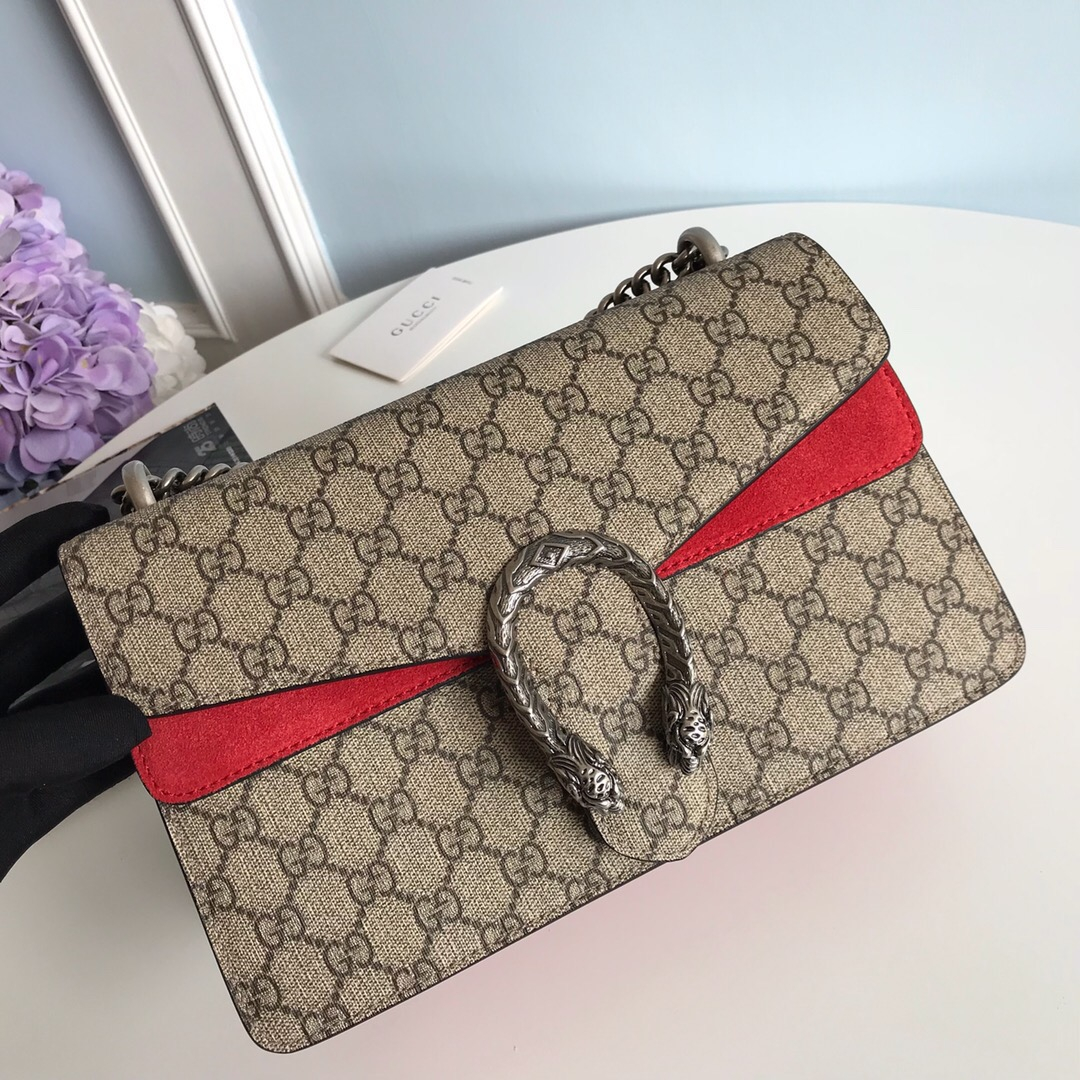 Gucci GG Supreme Dionysus Women Shoulder bags Size 28*18*9cm