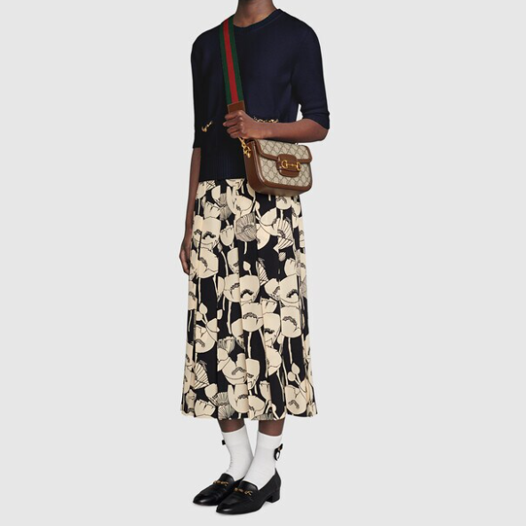 Gucci GG Horsebit 1955 Women Shoulder Bags Size 25*18*8cm