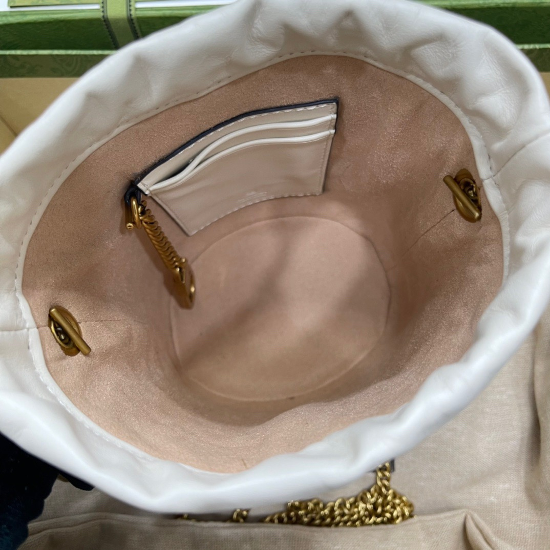 Gucci GG Marmont Bucket Women Shoulder Bags Size 17*13cm