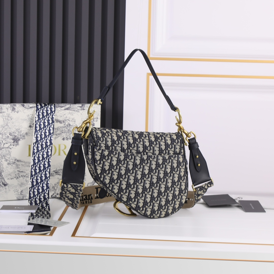 Dior Saddle Bags With Strap Women Shoulder Bags Size 25.5*20*6.5cm