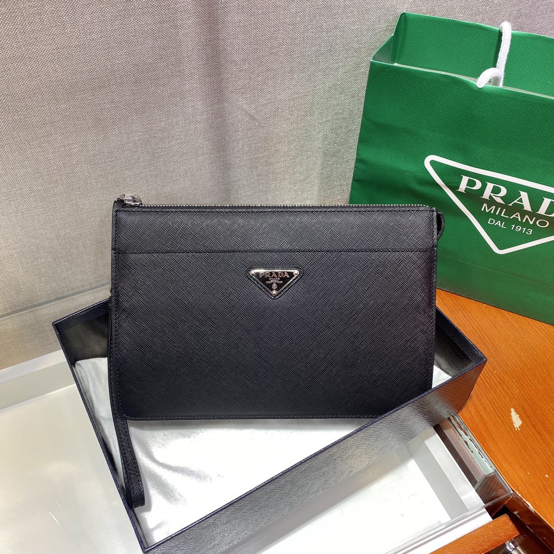 Prada Mens/Women Clutch Bags 25*17*4cm