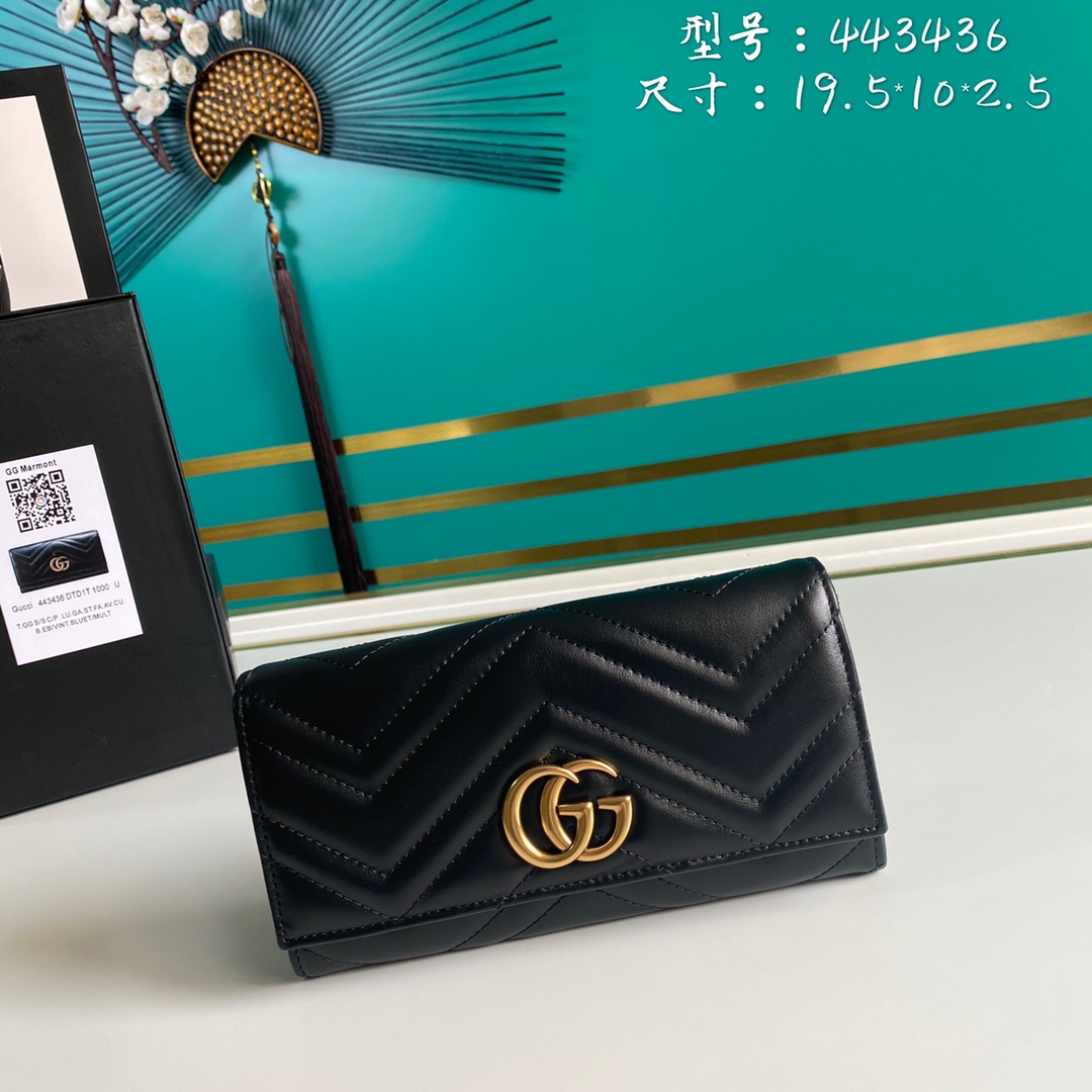 Gucci GG Marmont Women Wallet Purse 19*10*2.5cm