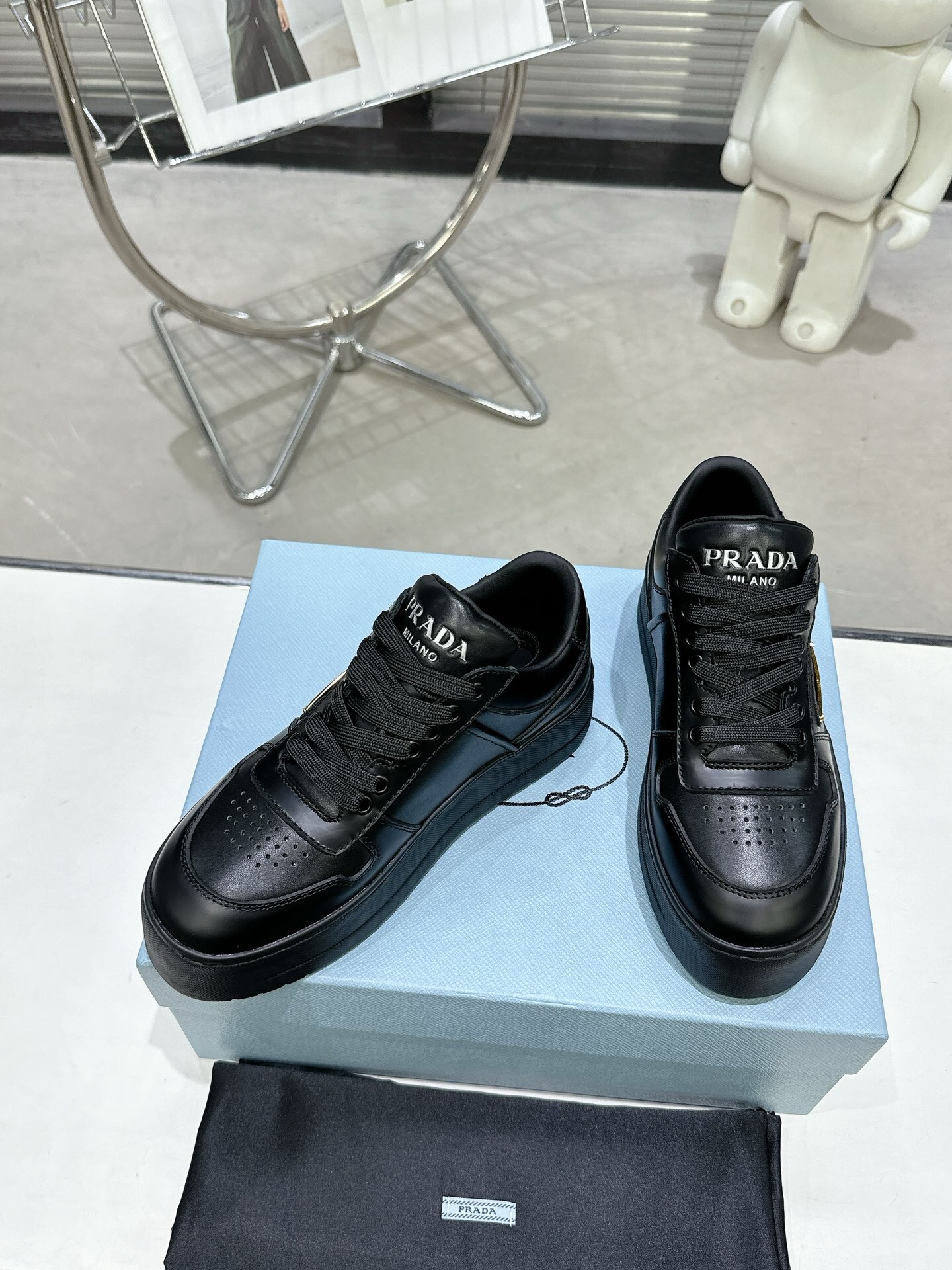 Prada 2024 New Downtown Bold leather sneaker Size 36-40