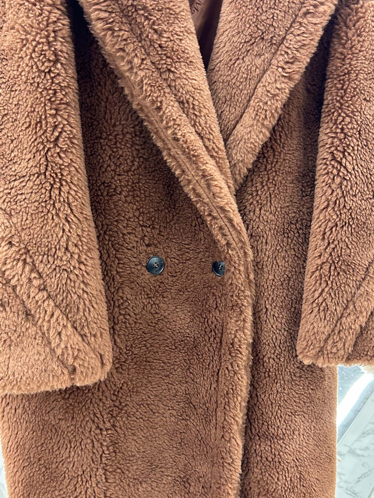 Max Mara Teddy fur long coat Size XS-M