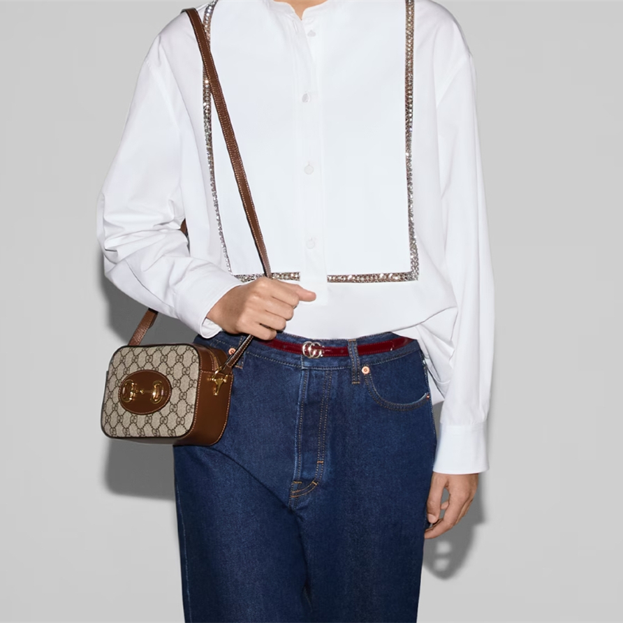 Gucci Kleine Gucci Horsebit 1955 Women Shoulder Bags 20*13*6cm