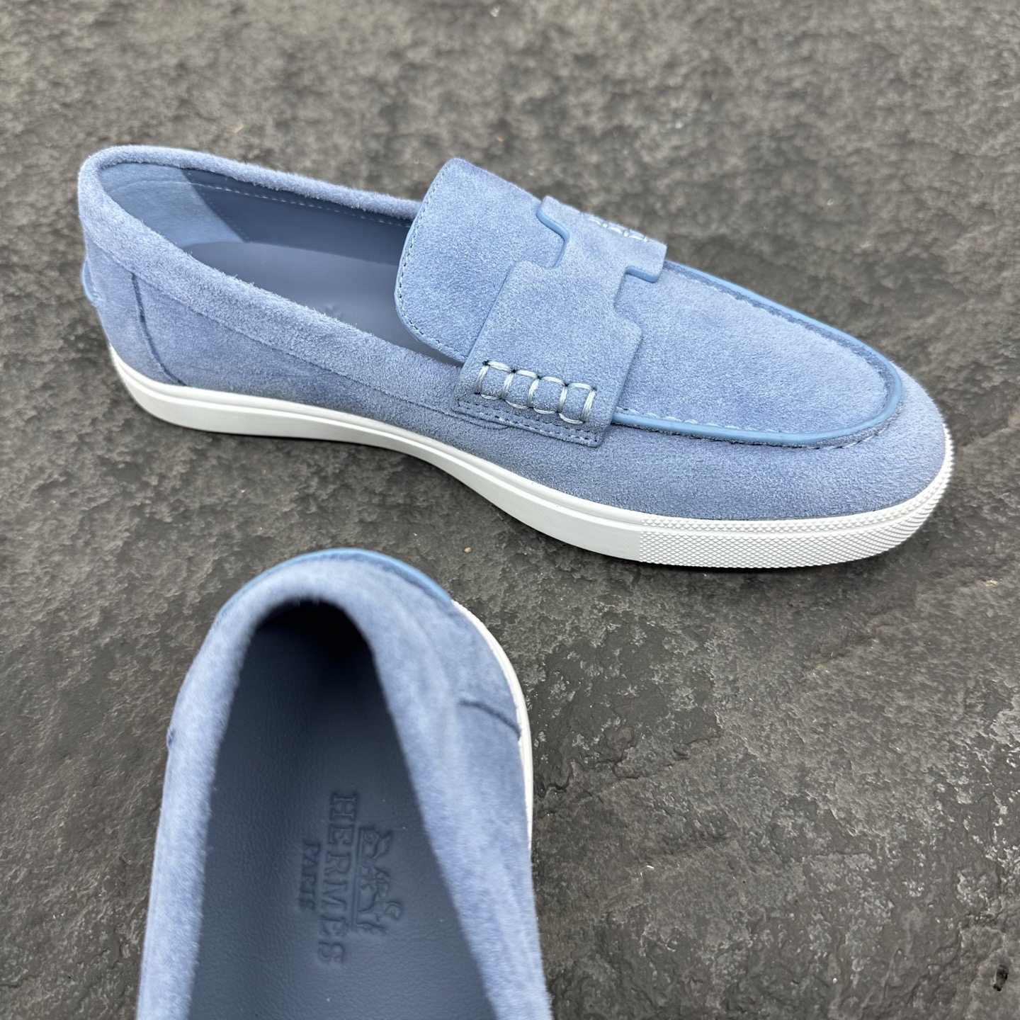 Hermes Job Unisex Loafers Size 35-46