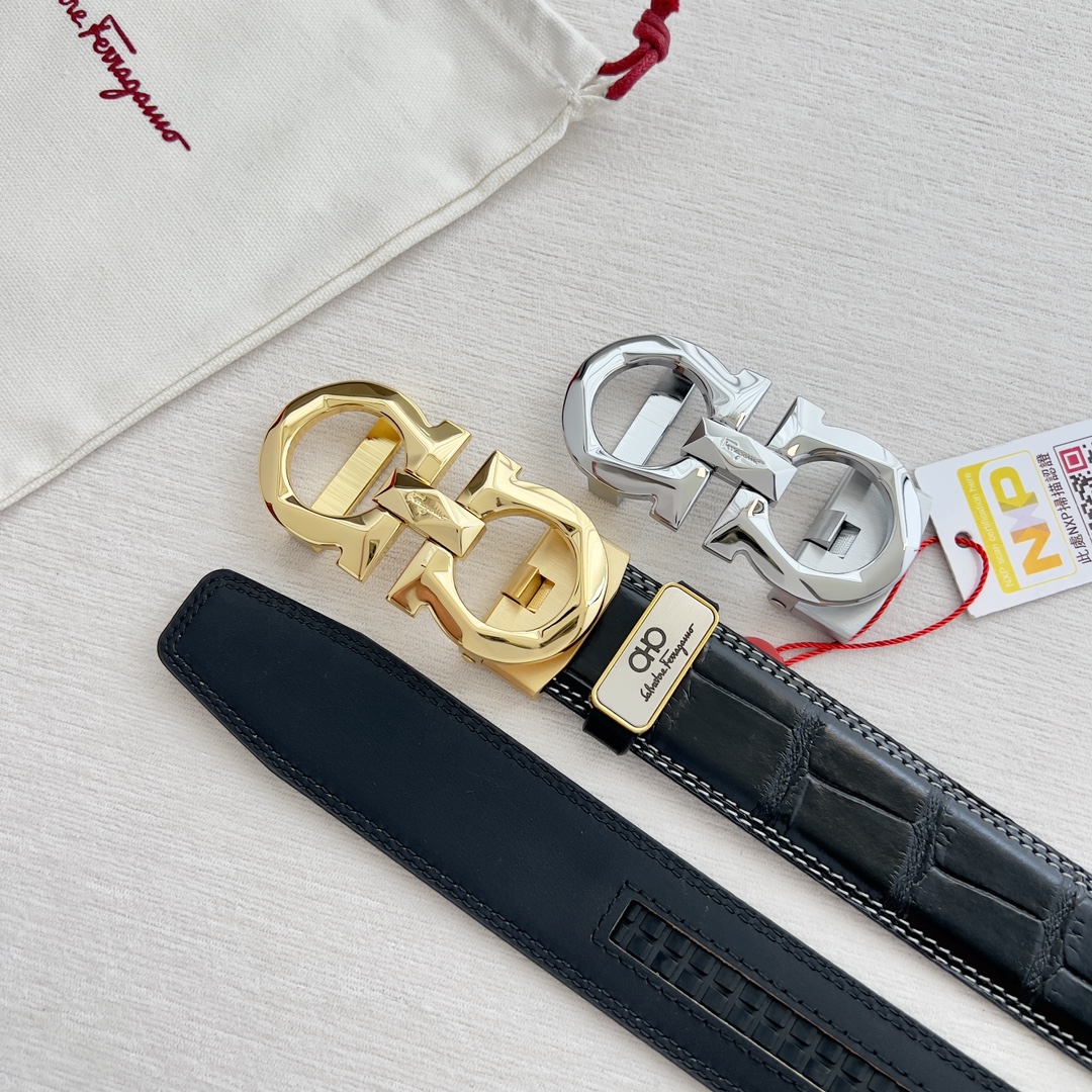 Ferragamo Mens Belt Width 3.5cm