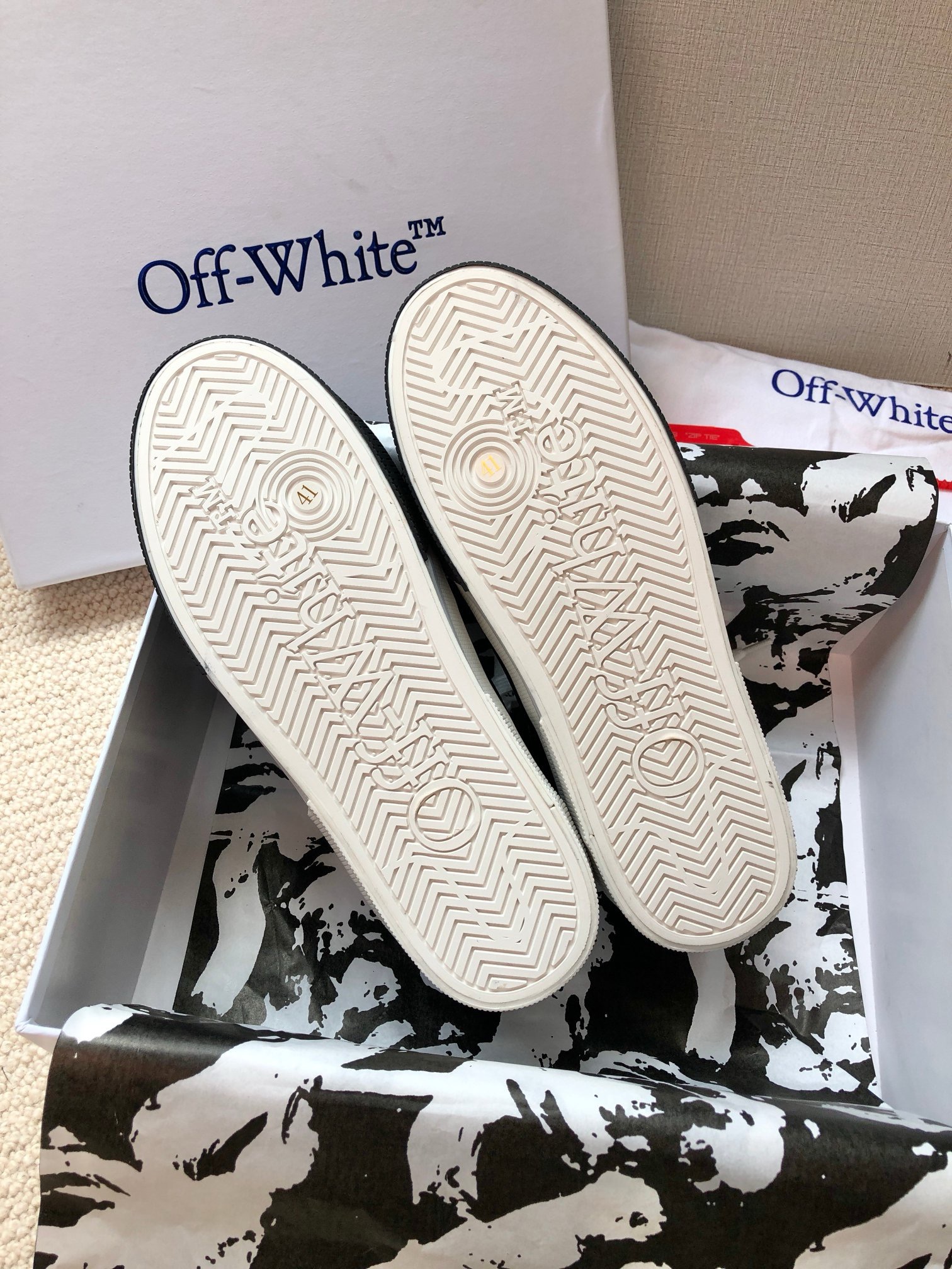 OFF White 2024ss New Low Vulcanized Sneaker Size 36-45