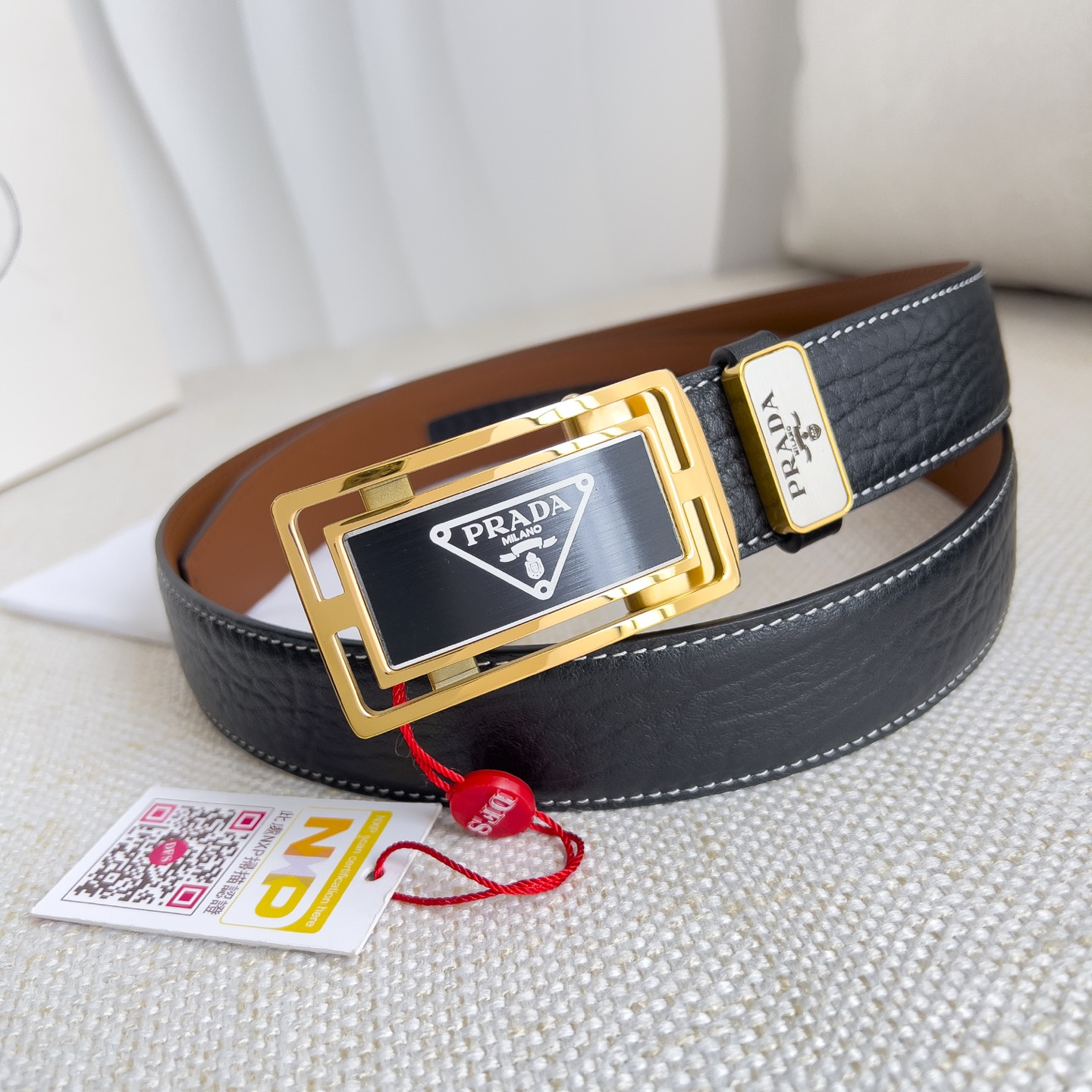 Prada Mens Belt Width 3.5cm
