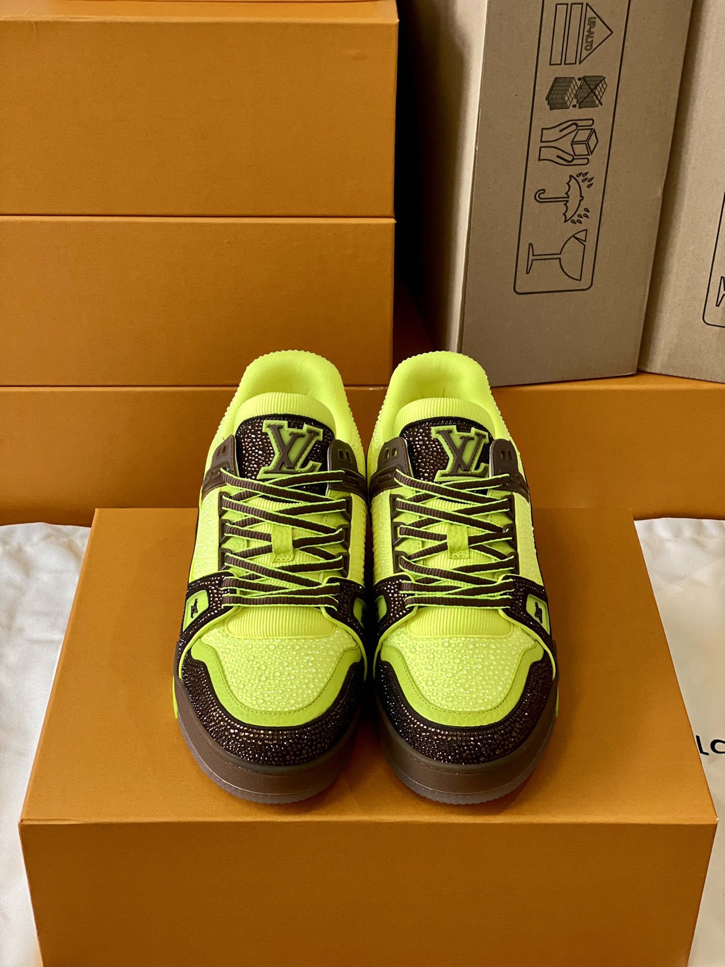 Louis Vuitton LV Trainer Diamond Sneaker Size 36-46