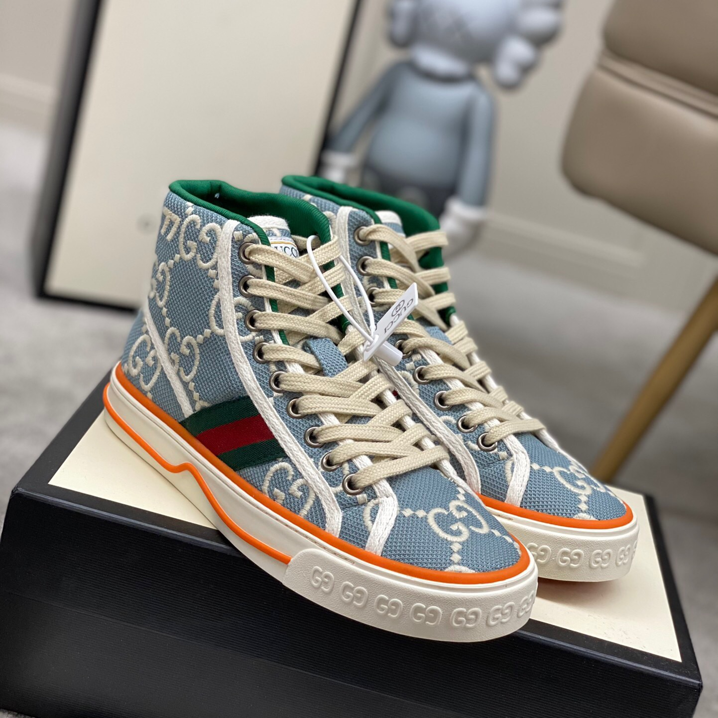 Gucci Tennis 1977 High Top Sneaker Size 35-45 6-Color