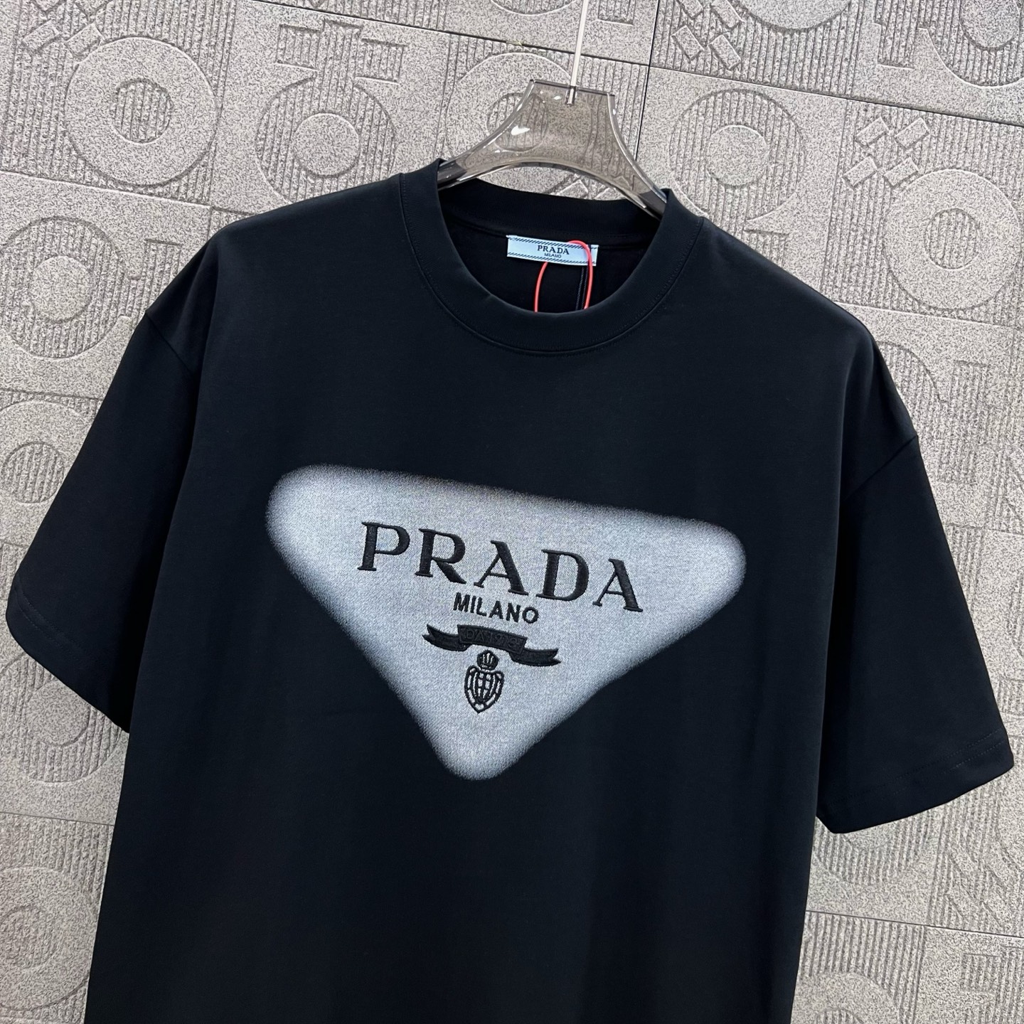 Prada T Shirt  Embroider Logo Size XS-L