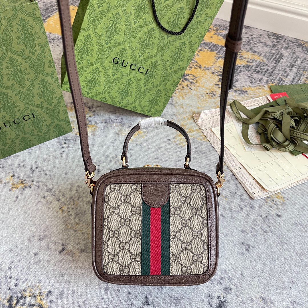 Gucci Ophidia GG Mini Women Shoulder Bags 17.5*16.5*9.5cm