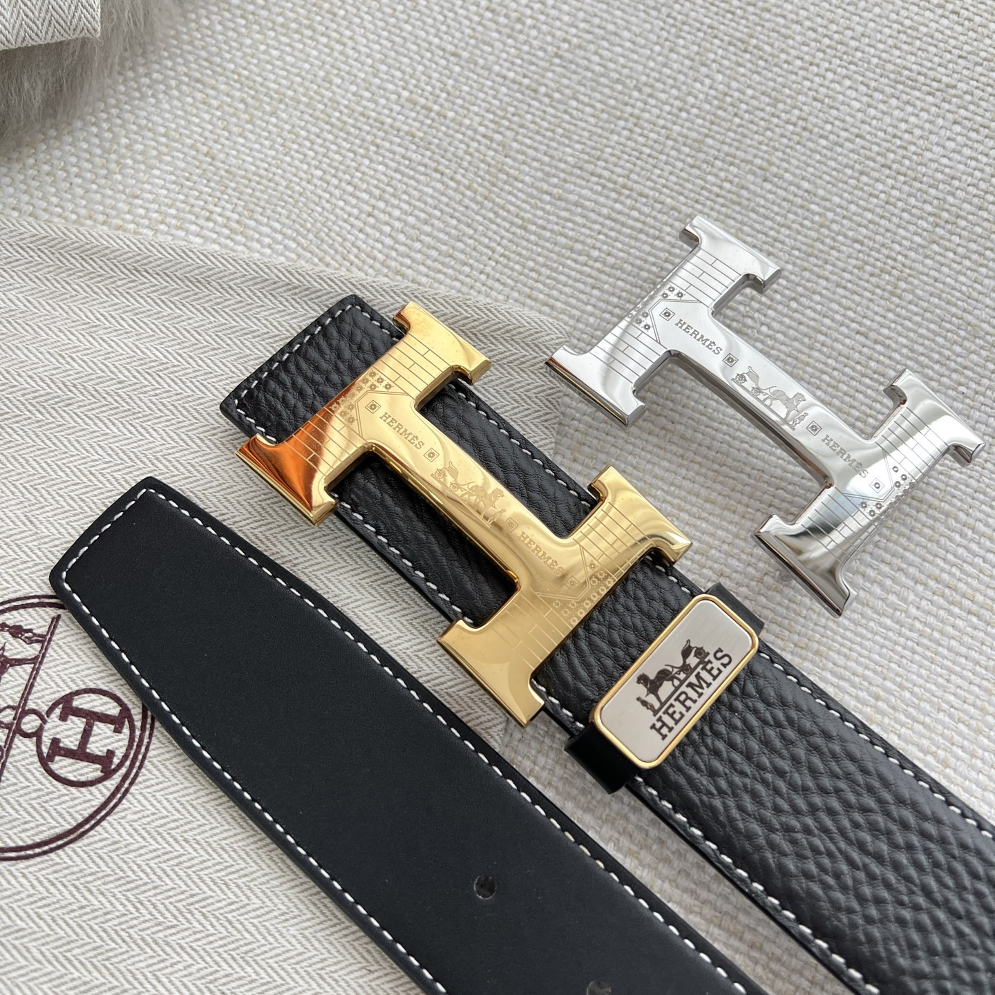 Hermes Mens Belt Width 3.8cm