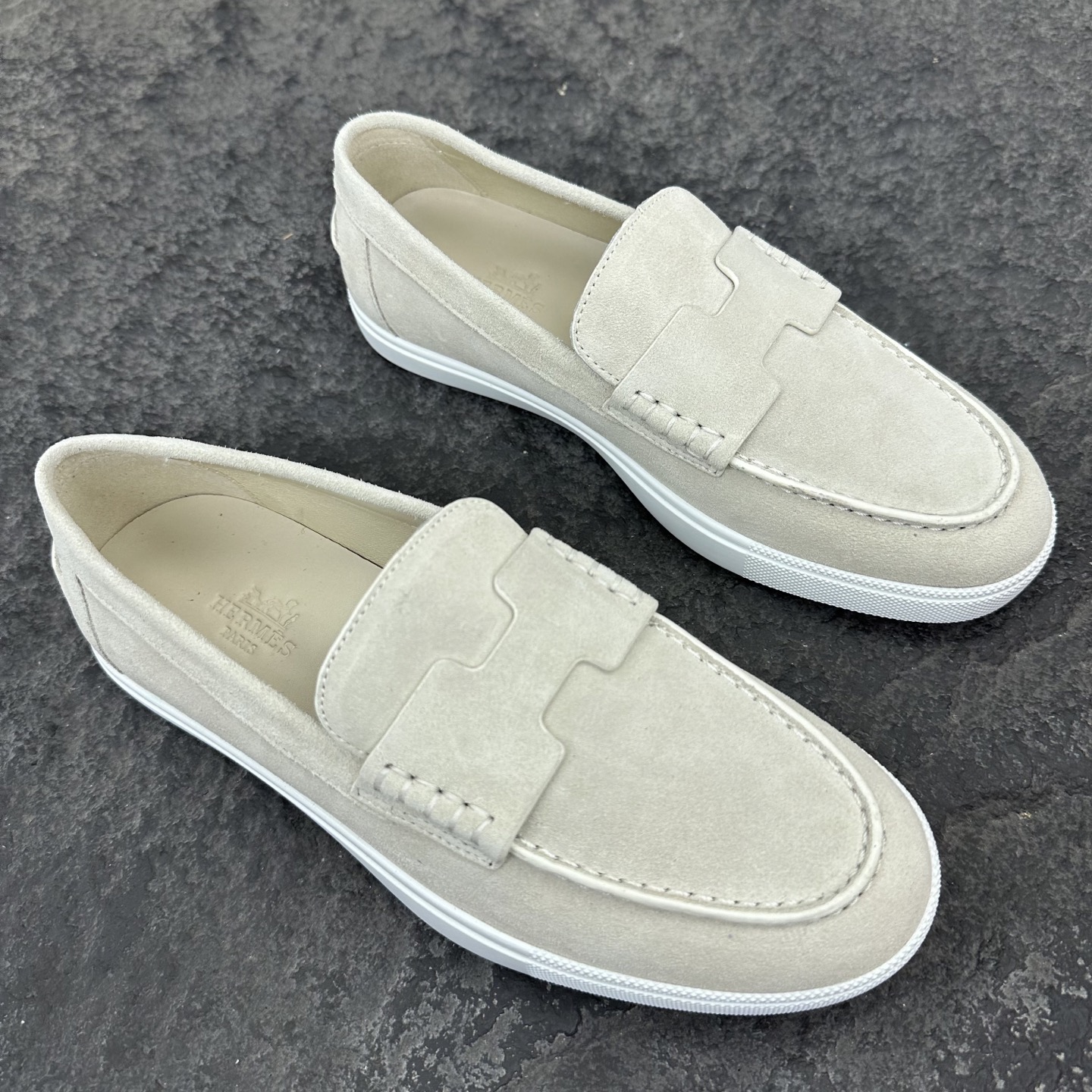 Hermes Job Unisex Loafers Size 35-46