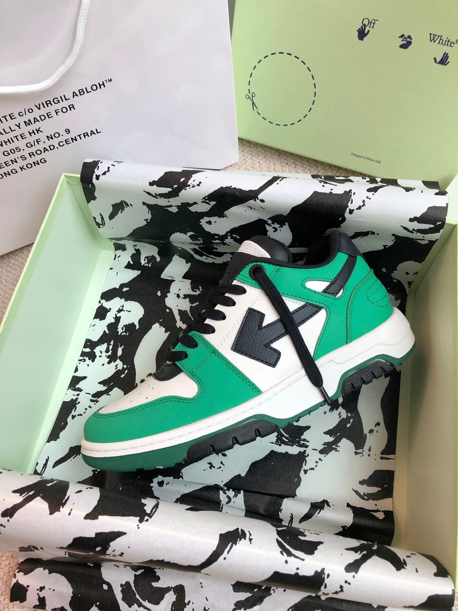 OFF White Out of Office Calf Leather Sneaker Size 36-45