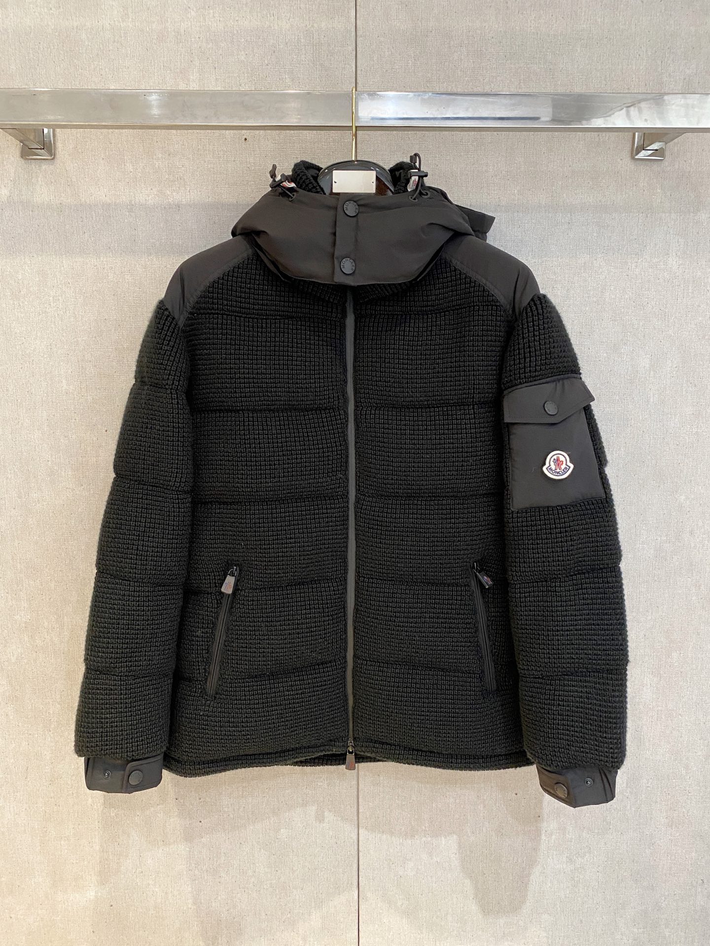 Moncler 25ss Waffle Unisex Winter Jacket Size 1-5
