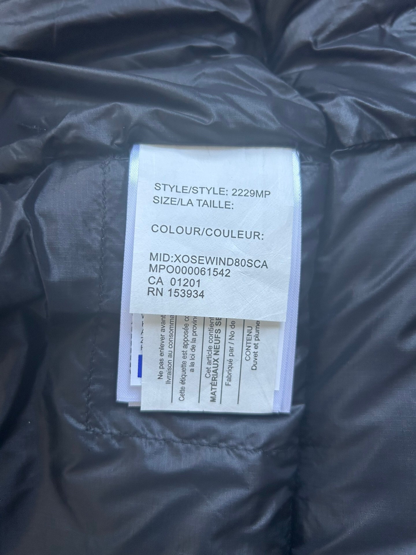 Canada Goose E2229 Crofton Vest-WD Men Winter Vest Size S-XXL