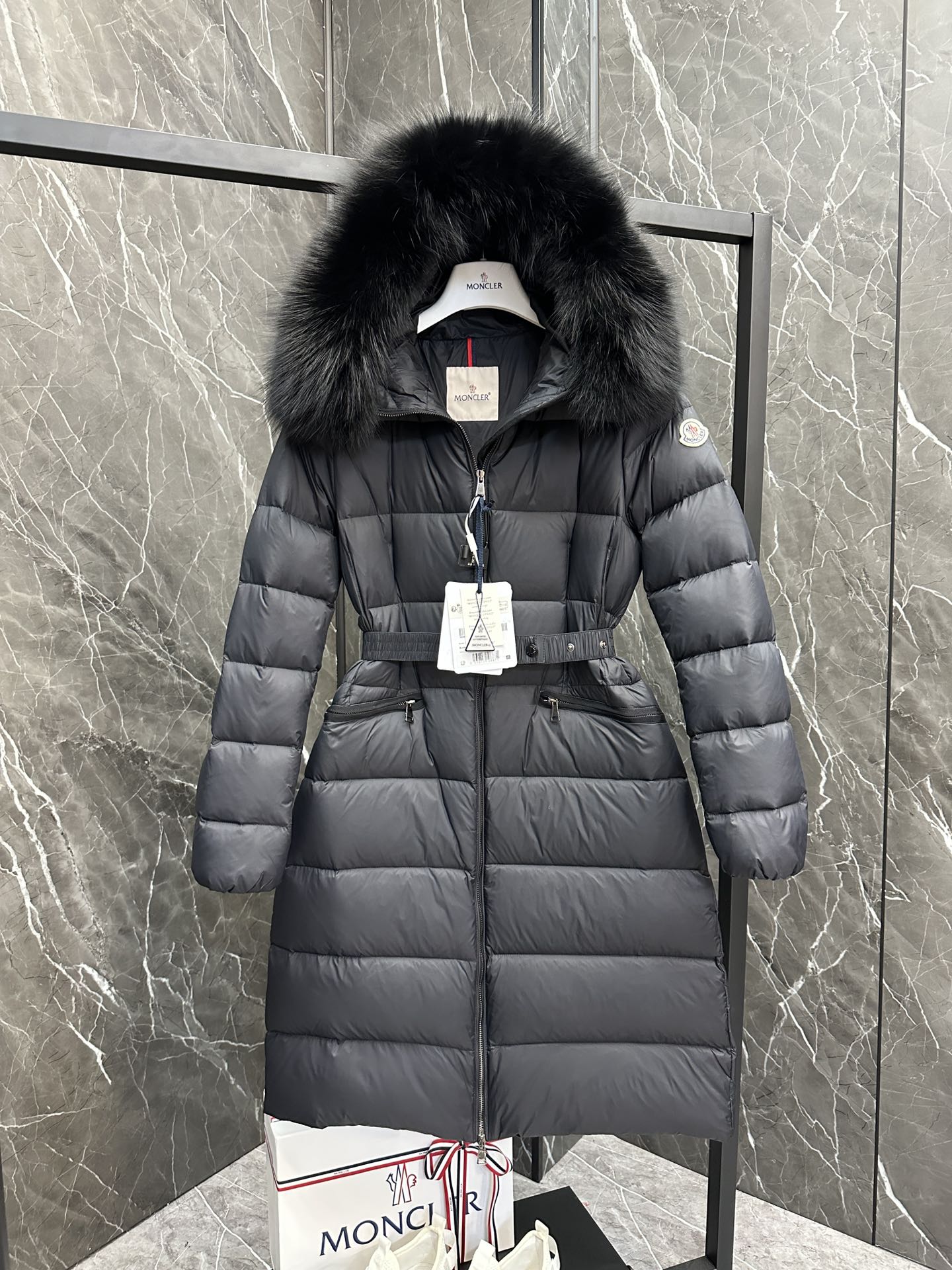 Moncler Boed Long Women Down Jacket Size S-XL