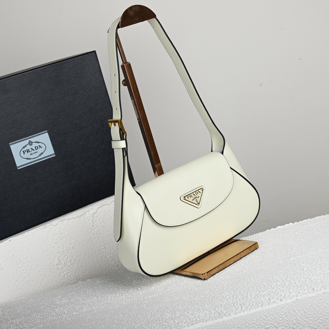 Prada 1BD358 Small Leather Women Shoulder Bags Size 25*15*5.5cm