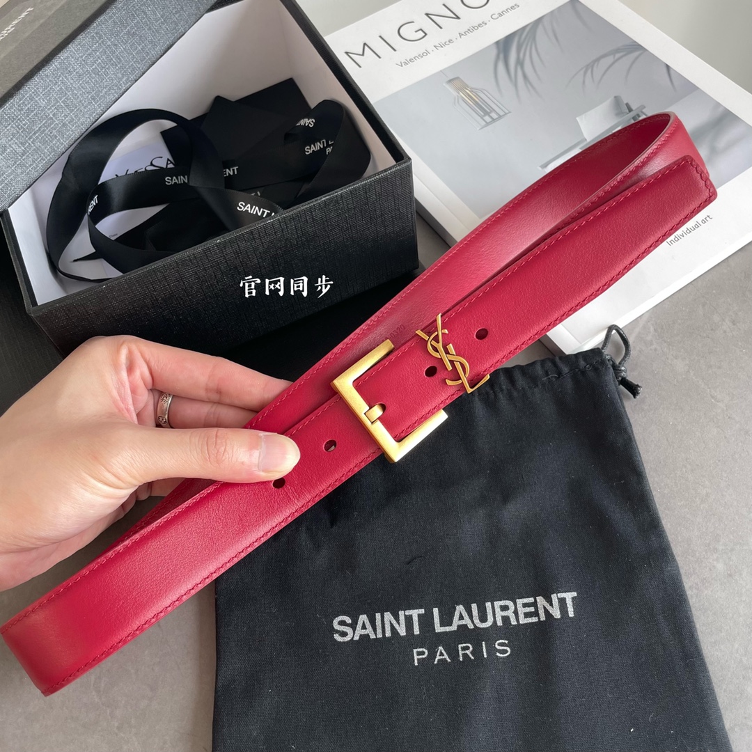 YSL Women Belt Width 3cm