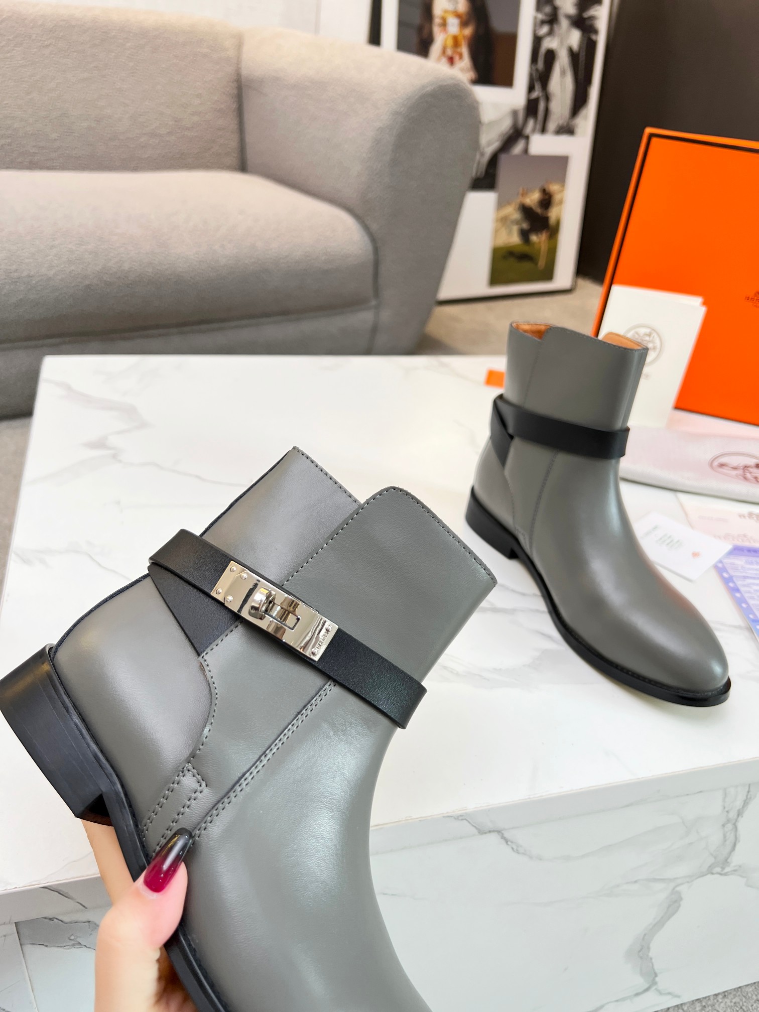 Hermes Women Kelly Boots Size 36-41